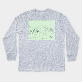 Metro Silver Line - El Monte Busway Kids Long Sleeve T-Shirt